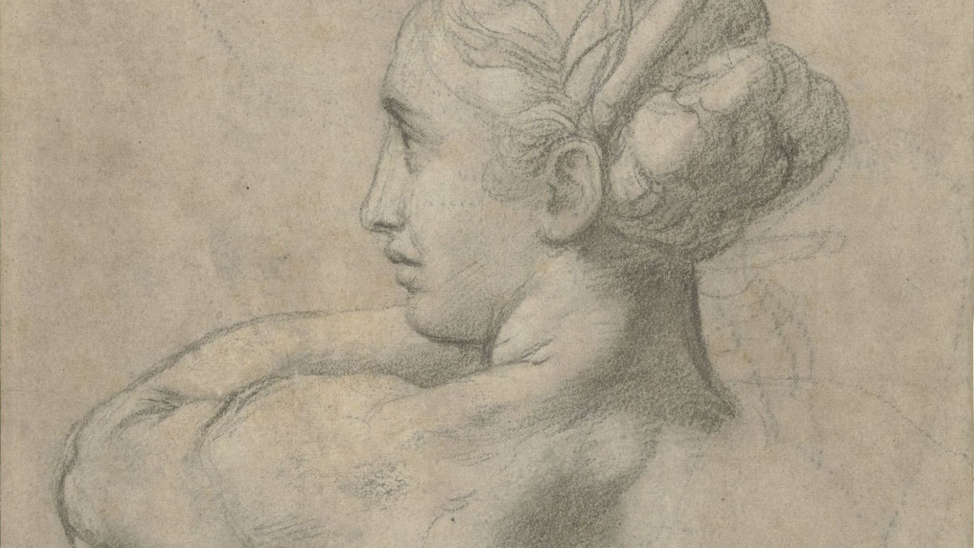 Study of the Head and Left Shoulder of a Woman